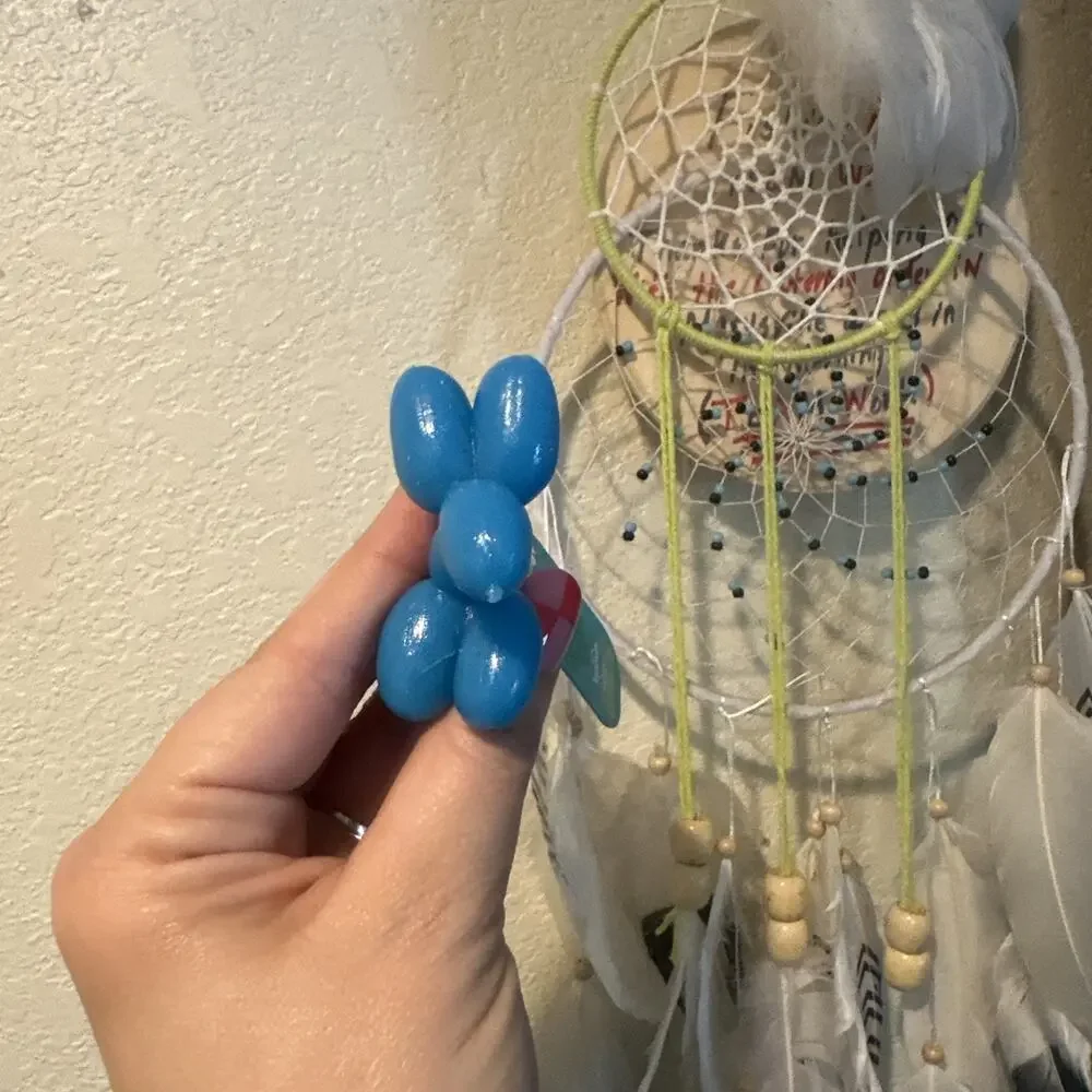 Toysmith Balloon Dogs New Viral Squishy Toy. Blue Squishy Balloon Dog